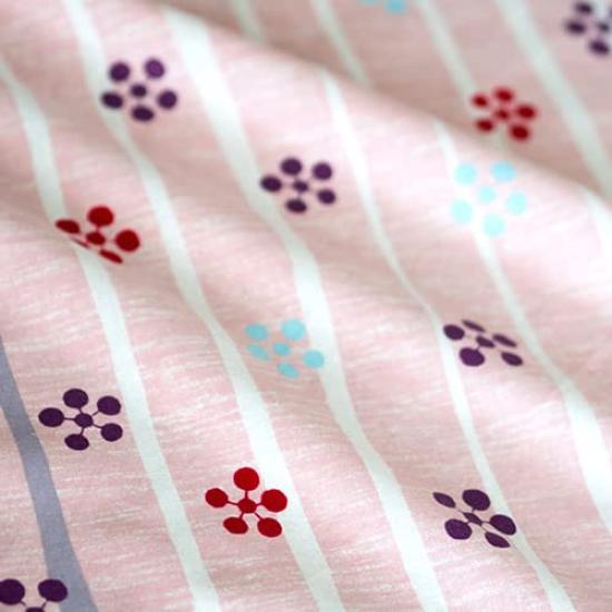 Musubi Furoshiki Plum Blossom Formal Wear Cotton 145cm, Pink, Wrapping,