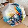 1pc Kingfisher Stone Pattern Umbrella Design Automatic Opening and Closing Umbrella, High-quality Travel Umbrella, Lightweight and Portable, -46