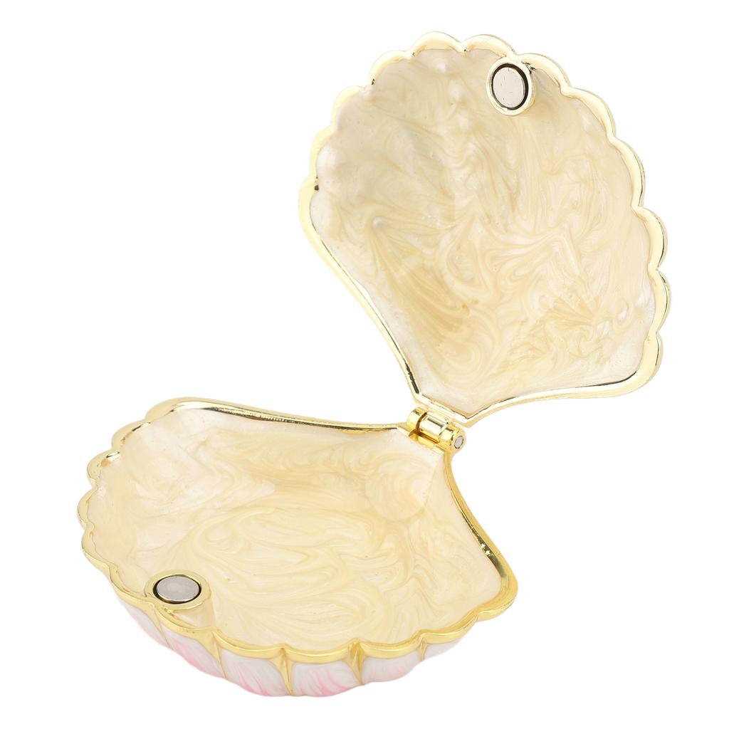 Trinket Box Metal Sea  Figurine with Rhinestone Decor Jewelry Display Holder for Ear s   Necklace