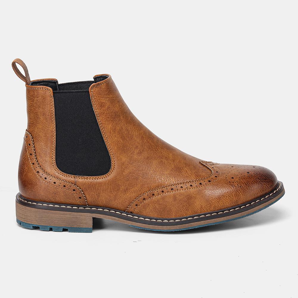 Boots Men Comfortable Brand Fashion 2026 Boots Leather