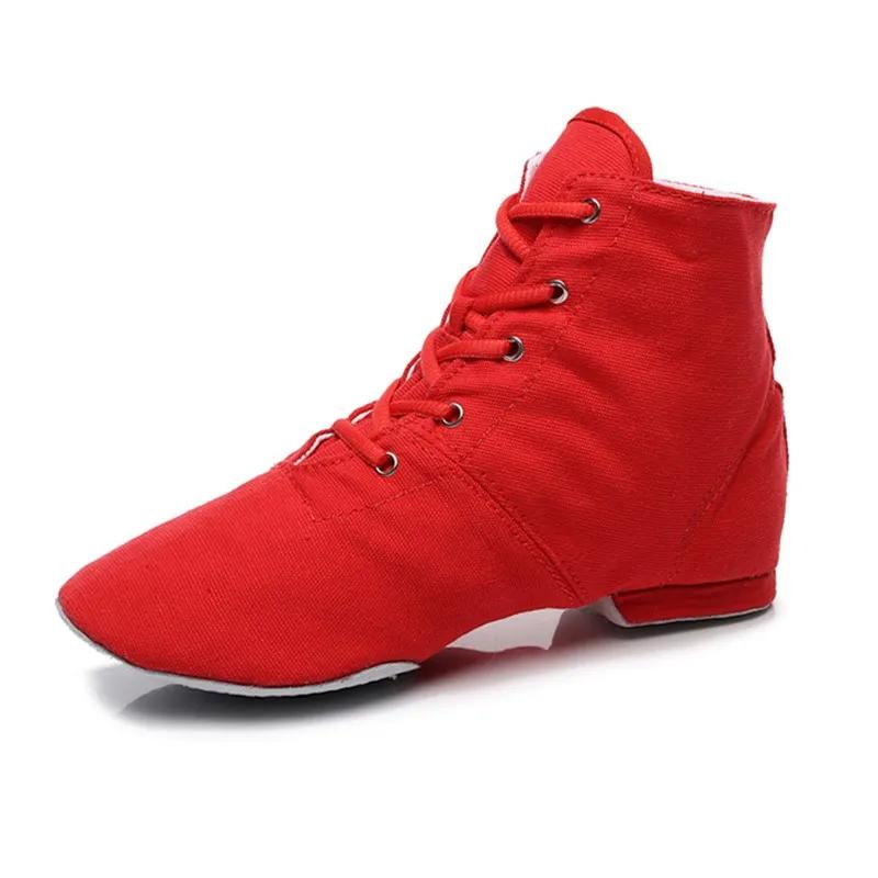 New High Gang Canvas Jazz Shoes Women Maodi Ballet Dance Shoe Sneakers Latin Tango Dancing Ladies Girls Pointe Shoes for Ballet