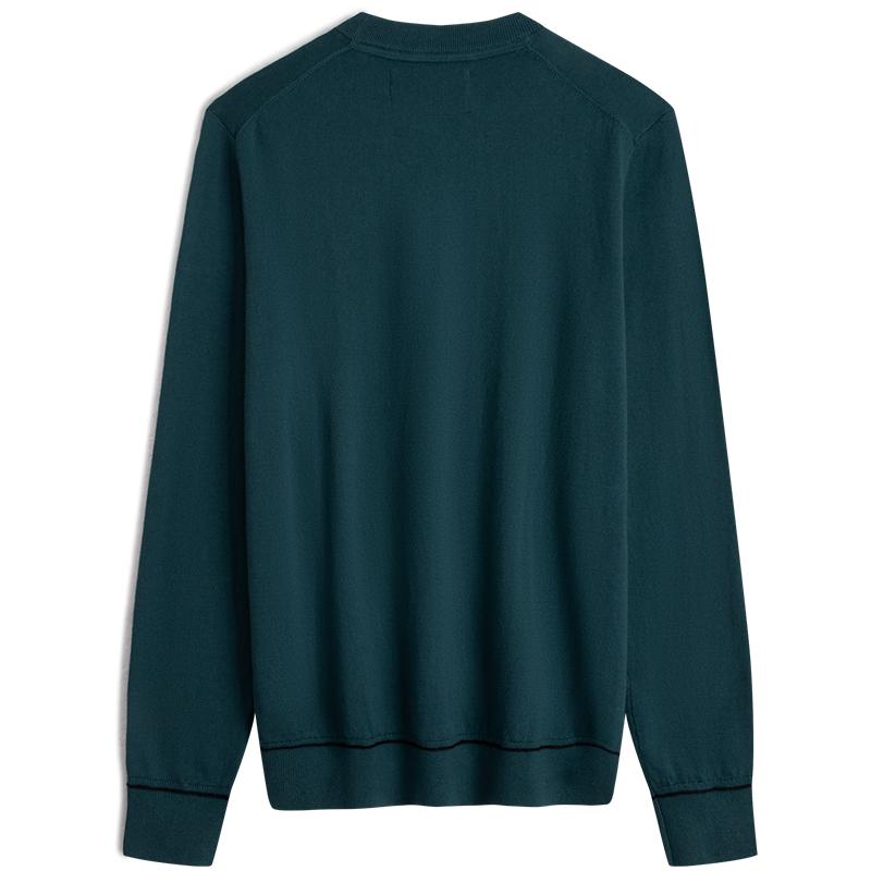Calvin Klein Minimalist Letter Embroidered Comfortable Crew Neck Sweater Men sweater Green Gray J324490CA4