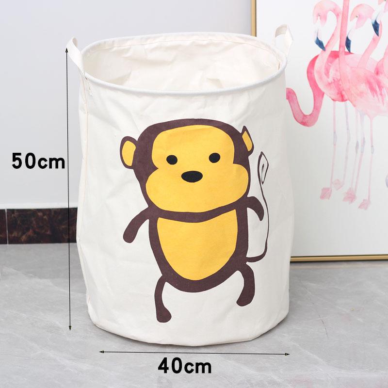 Cotton Linen Collapsible Laundry & Toy Basket