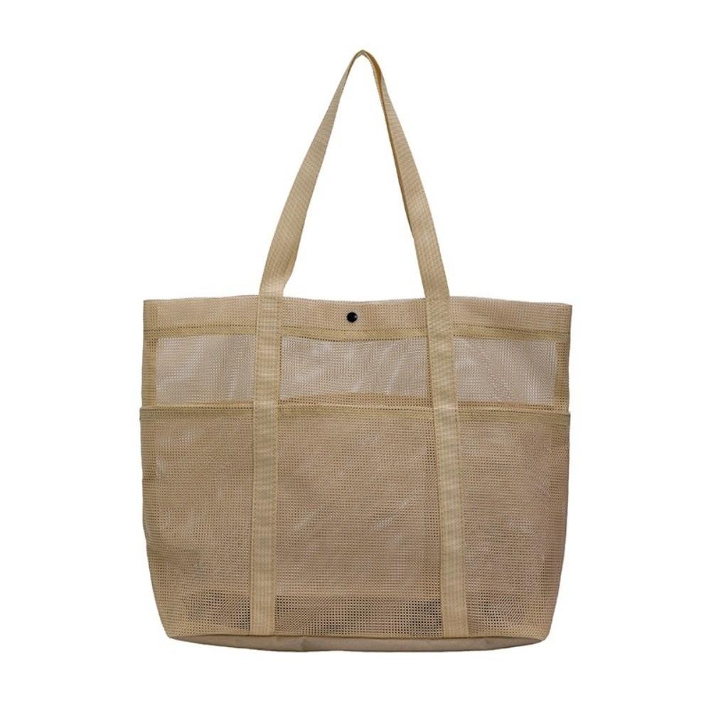 Lightweight Mesh Beach Bag Foldable Toiletries Organizer Fashion Toiletry Storage Bag Seaside