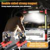 High Lumen Rechargeable LED Work Light Ideal for Car Emergency Repair Powerful Magnetic Flashlight with Hooks and Magnetic Base