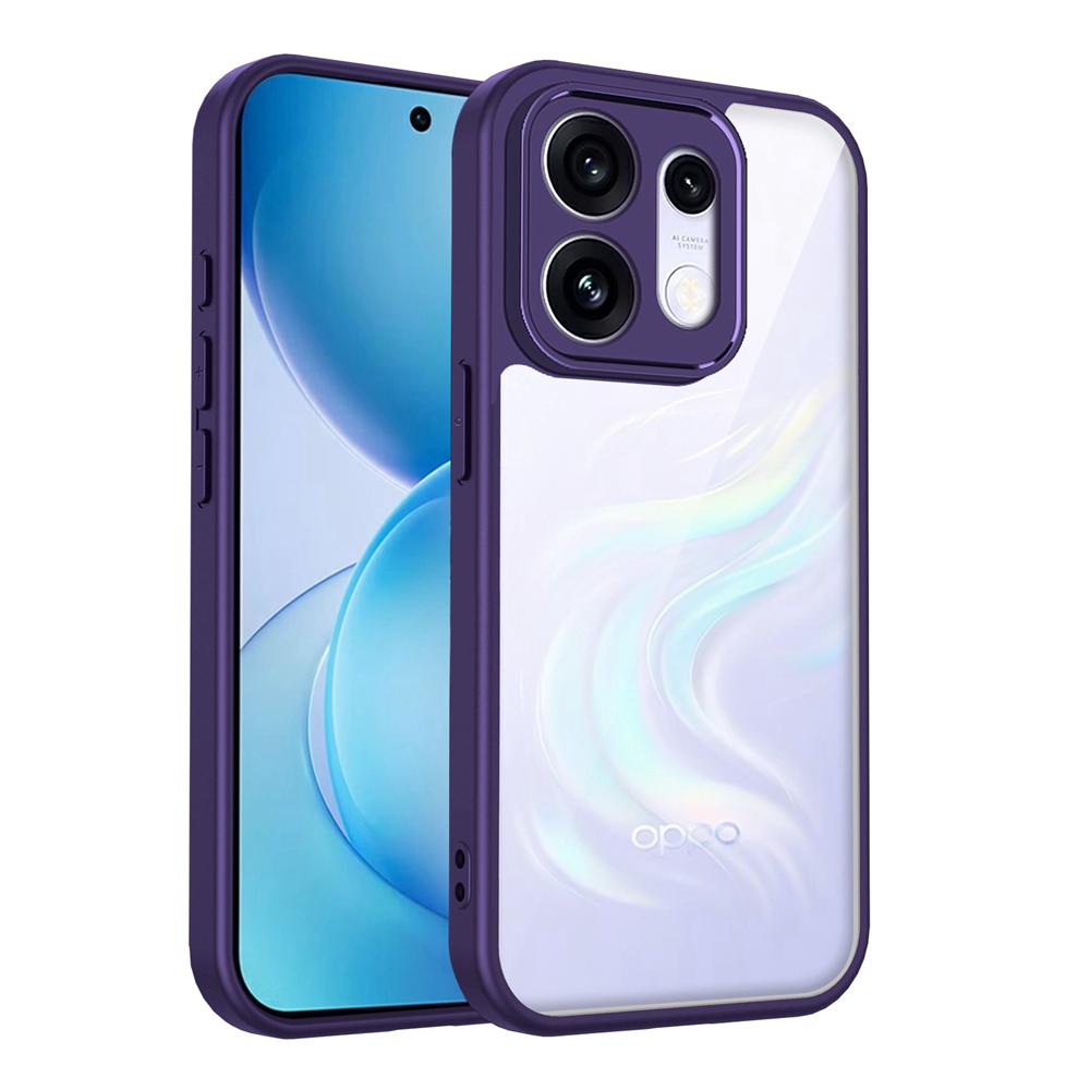 KEYSION Transparent Phone Case for OPPO Reno16 Pro 5G Soft Silicone+PC HD Clear Shockproof Phone Back Cover for OPPO Reno16 F 5G