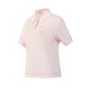 Golf Series Fashion Simple Casual Versatile Comfortable Pink Woven Polo Short Sleeve Knit Top Women Tops A11W625416FPK