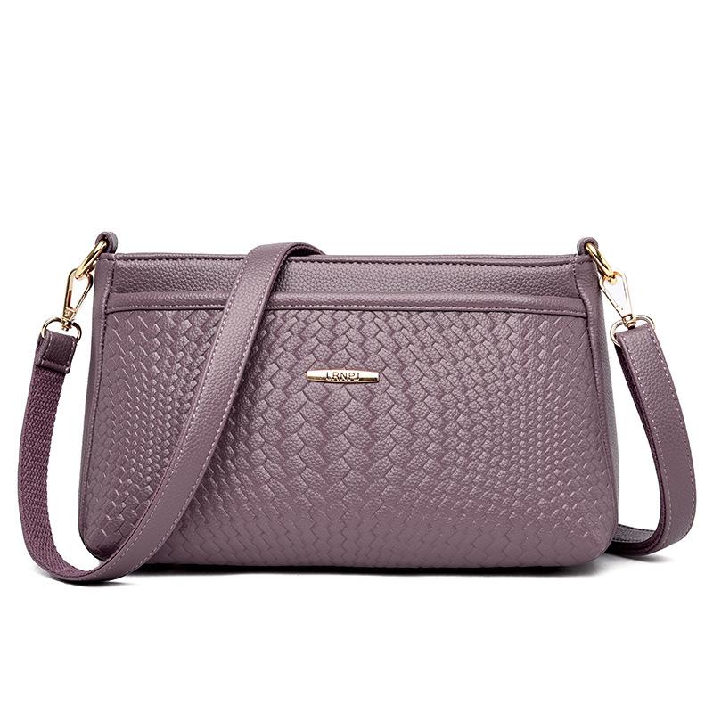 

Women s bag 2025 new versatile middle-aged mother bag underarm bag multi-layer large-capacity simple commuter women s messenger bag фиолетовый