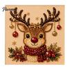 Relaxing Hobby for Adults Xmas Faux Pearl Painting Kit, Christmas 3D Art DIY Winter Scene Set Holiday Craft Project Adults, Festive Home Wall Decor