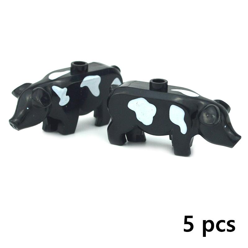 MOC City Animal Brick Building Blocks Creative Pet Zoo Dog Duck Tortoise Penguin Cat Pig Eggs Bird Rabbit DIY Model Toys For Kid