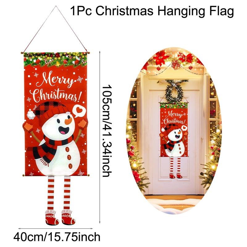 Christmas Hanging Flag Merry Christmas Decorations For Home 2026 Xmas Gifts Christmas Ornament Navidad Natal Noel New Year 2026