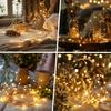 USB LED Fairy String Lights with Remote Control, Waterproof Copper Wire Garland Light 8 Modes for Christmas Wedding Party Home Decor