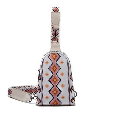 Vintage Canvas Printed Bohemian Women's Clutch Chest Bag Crossbody Bag