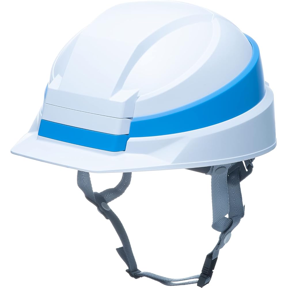 DIC Izano2 Folding Helmet White Blue Line Lightweight Safety Gear