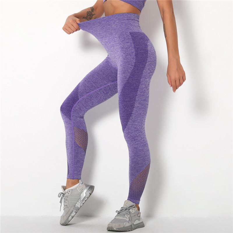 Malla Hollow Fitness Leggings Nessaj Mujer Cintura Alta Sólido Negro  Pantalones Transpirable Push Up Costuras Leggings comprar a buen precio —  entrega gratuita, reseñas reales con fotos — Joom