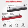 12Way Terminal Bus Bar M6 Stud Power Distribution Block 12-48V 150A DC Electrical BusBar with Cover For Truck Boat Car Camper RV