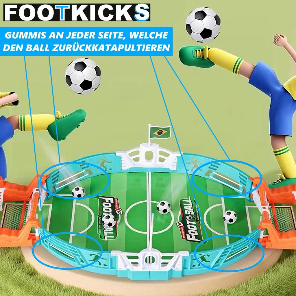 FOOTKICKS Mini Fotball Bordfotball Bord Flipper Fotballbord Bordfotball