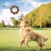 Rugged Dog Chewing Ring Chew Toy Textured Puppy Teething Keeps for Aggressive Chewers Dogs Busy Dental Health Instinct Flavored