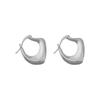 Retro Geometric Metal Earrings Women'S Niche Design Sense Unique Love Ear Buckle Trend Stud Earrings