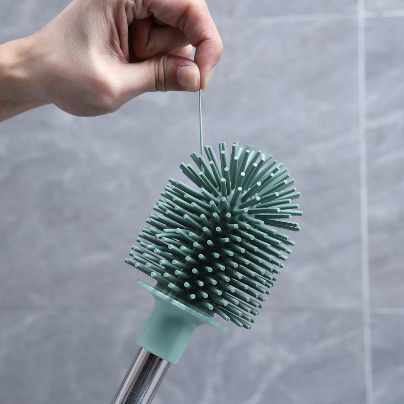 Soft Rubber Toilet Brush: A Household Toilet Cleaning Tool with No Blind Spots. Brush for Bathroom Cleaning