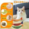 YUWENW Cat Toys, Set of 3, Fish Cat Toys, Gift for Cats, Safe, Stress Relief, Solitary Play, Exercise, Obesity Relief, Plush Catnip Toy, Plush Toy,