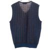 Yves Saint Laurent 90s Old V Neck Knit Vest M Navy Men's Used