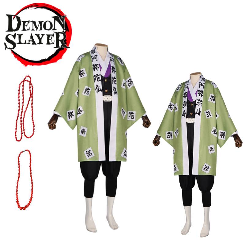 Demon Slayer Himejima Gyoumei Cosplay Costume Anime Halloween Polyester Outfit