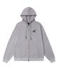 Phyps Motorcycle H-Tech Grid Mix Hoodie Zip-Up Light Gray