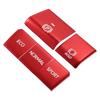 A ABSOPRO Handbrake Drive Mode Switch Button Cover Trim for Toy Ota Compatible with RAV4 2019-2022 Aluminum Alloy Red 5pcs