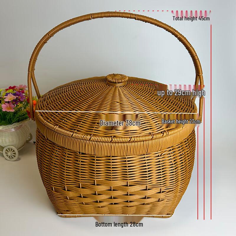 Hand-Woven Bamboo Multi-Purpose Basket