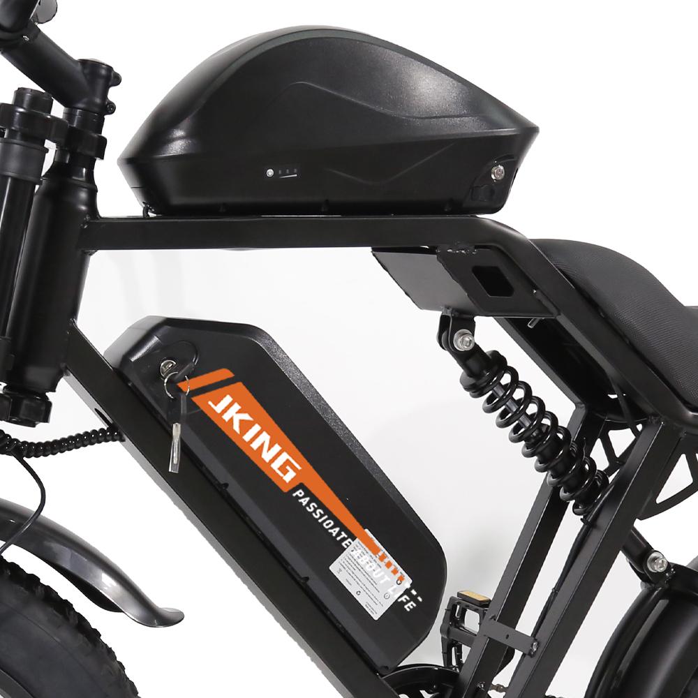 JKING FXH-002 Pro 1000W Motor E-Mountain Bike  48V 20.3Ah+20.3Ah Dual Battery 25KM/H Top Speed 150Kg Load 20 Inch Fat Tires