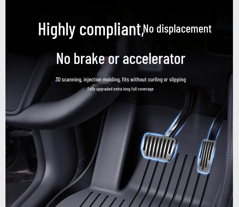 Model 3/Y TPE Injection Molded Floor Mats - High-Quality Tesla Accessories
