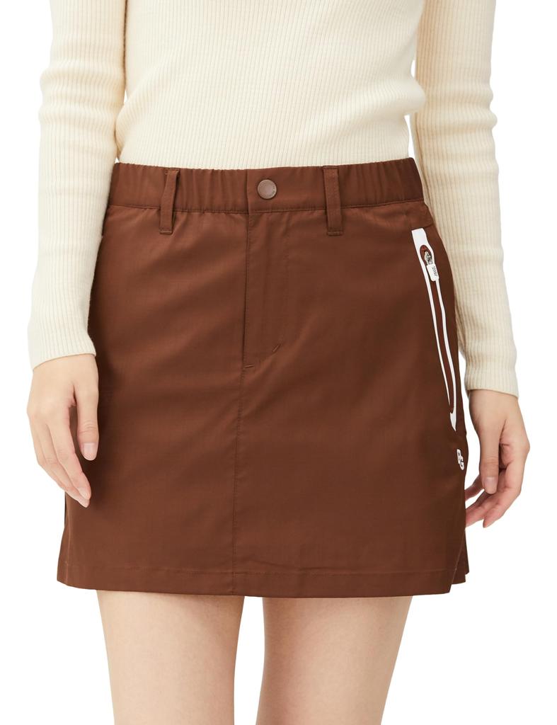 Skirt Taflex Thermotron Radipoka Small Check x Air Shut Water Storage 1 [Pearly Gates] Women's Repellent/Heat / 055-3234008 050_Brown [M]