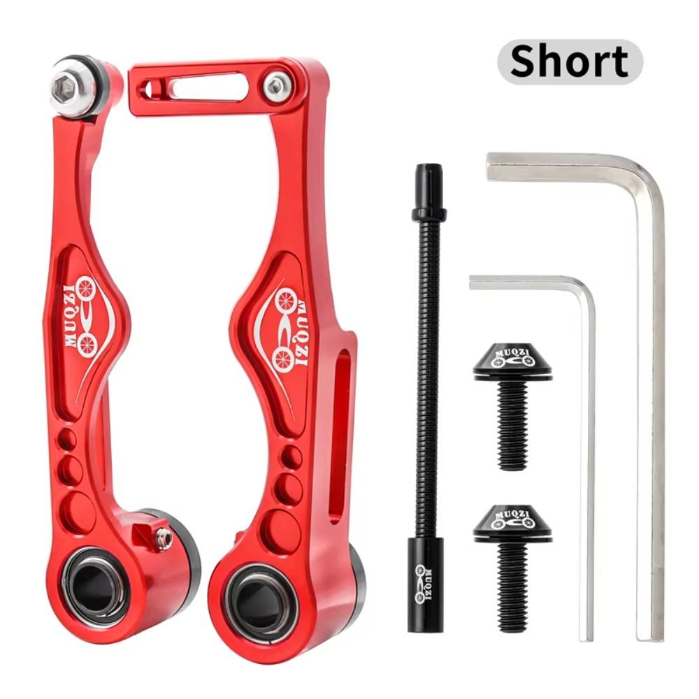 

Aluminum Zinc Zinc Alloy Bike Brake Set Short/Long V Brake Caliper Set Cables and Lever Kit MTB Red Short
