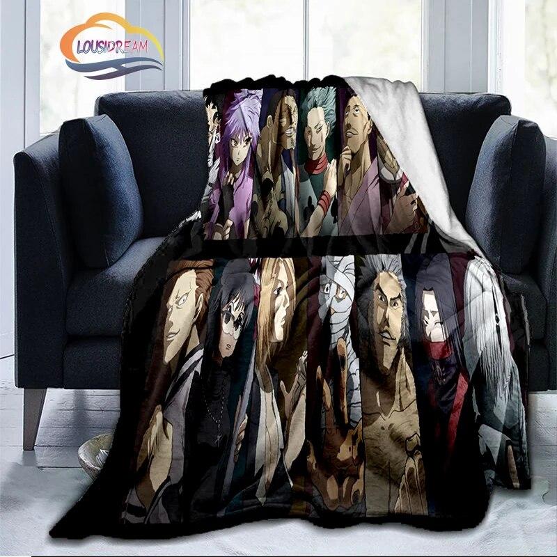 Trendy Japanese Anime Hunter x  Flannel Blanket3D Printed Coverlet Travel Camping for Adults and children Cashmere blanket