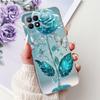 Clear Cover For Realme 8i Case RMX3151 Luxury Butterfly Love Flowers Cool Painted Phone Case For Realme Narzo 50 RMX3286 Cover