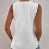 EastRogue Women's Fashion Casual Summer Solid Color Print Sleeveless V-Neck Blouses & Shirts