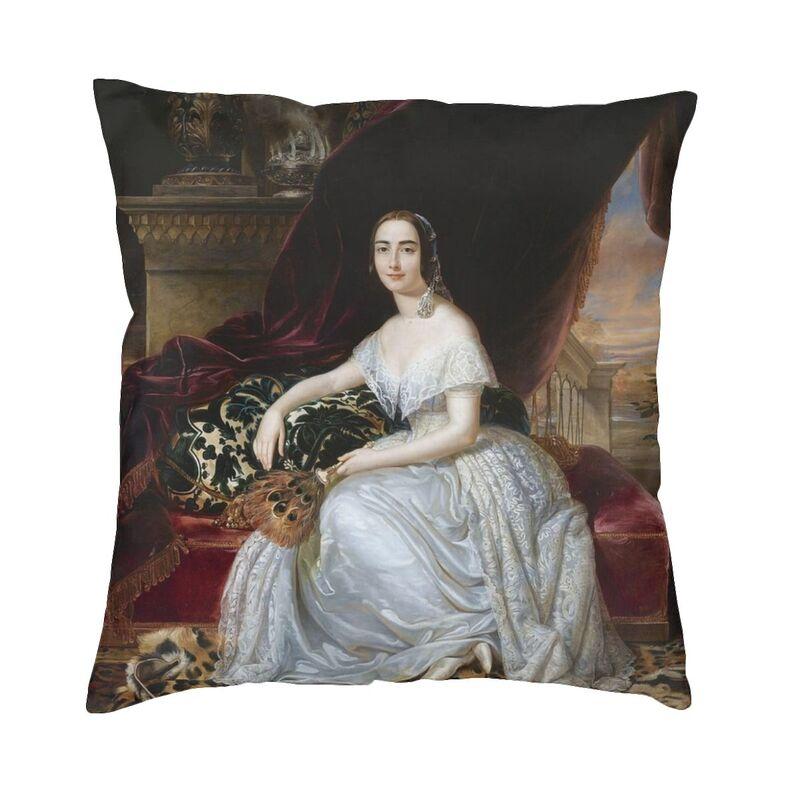

Empress Elisabeth Of Austria Cushion Cover Sofa Home Decorative Square Throw Pillow Case 40x40cm 30x30cm 12x12in