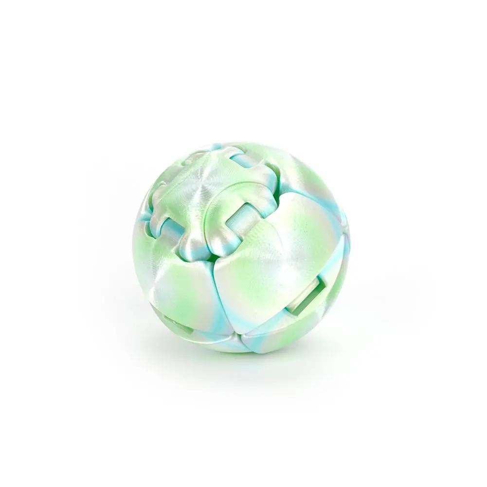 Fidget Toy 3D Printed Twistsphere Fidget Toy Gradient Gear Liquid Flow Ball With Rotating Design Anxiety Relief Toys