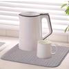 1pc Dish Drying Mat Microfiber Absorbent Table Placemat Non-Slip Heat Resistant Drain Pad Cabinet Drying Mats Kitchen Bathroom Mats