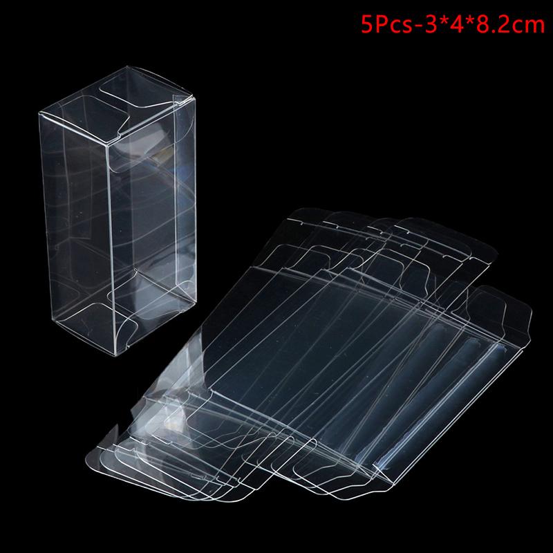 2/5Pcs 1:64 Car Model Display Box Transparent Protective Case Pvc Dust Cover Storage Holder