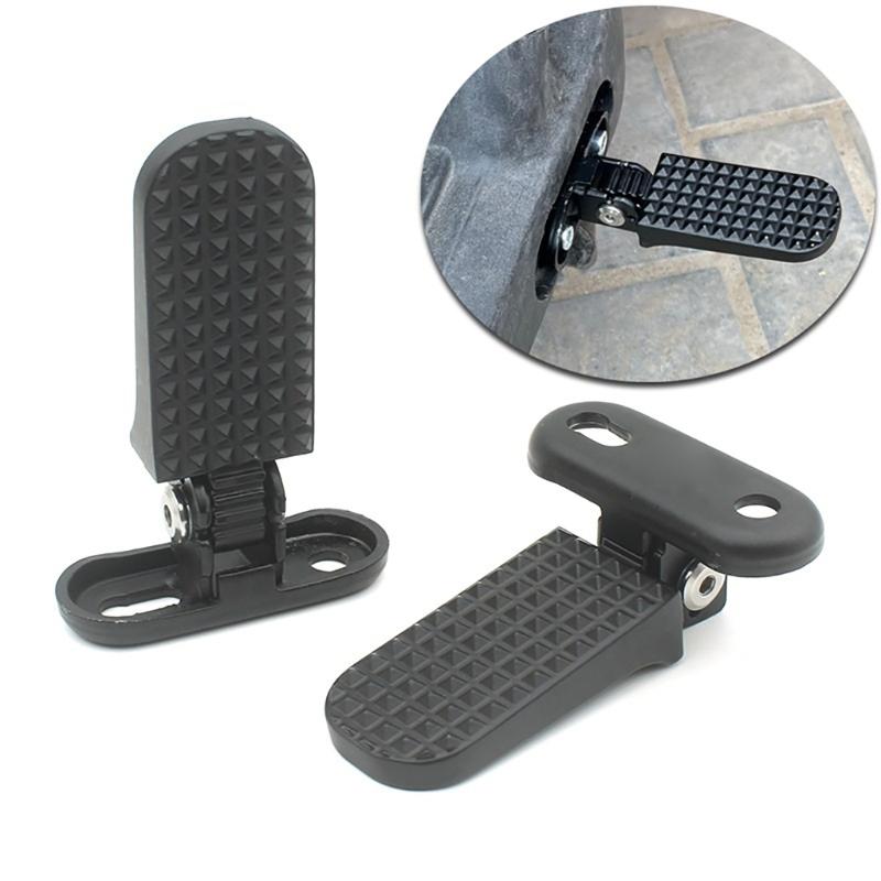 Motorcycle Replacement Peg Pair, Metal Step Pegs with Textured Contact Area for Daily Commuting, Hardware Checks, Travel Use, and Repair
