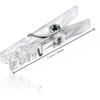 50pcs Plastic Mini Photo Clip Transparent Spring Hanging Clip DIY Wedding Party Wall Home Decoration Photo Clip Socks Clips