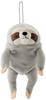 Shinada Global Mochi Series Mochi Sloth Gray Mini 7x5x14cm Plush Sloth Animal MONK-0088G