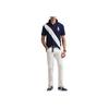 Polo Ralph Lauren Embroidered Slim Fit Button Short Sleeve Polo Shirt Men Tops Navy-Blue 710969620-001