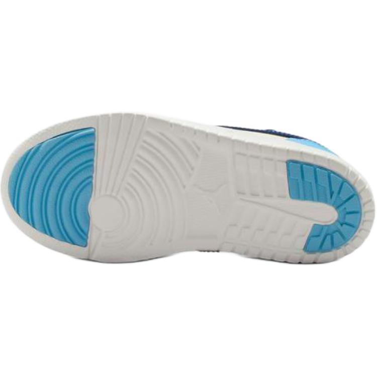 Jordan Air Jordan 1 Low top Basketball Shoes White Blue Children Aged 3 7 Years Old DR9748-149