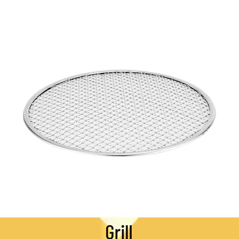 Korean Style Portable Round Charcoal Grill for Home and Outdoor Use.