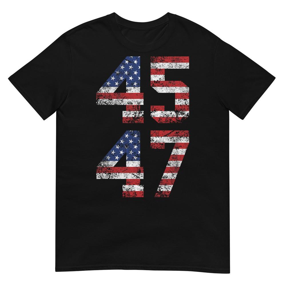 Trump 2024 Vintage T-Shirt - Classic Fit, Crew Neck, Black Adult 2XL