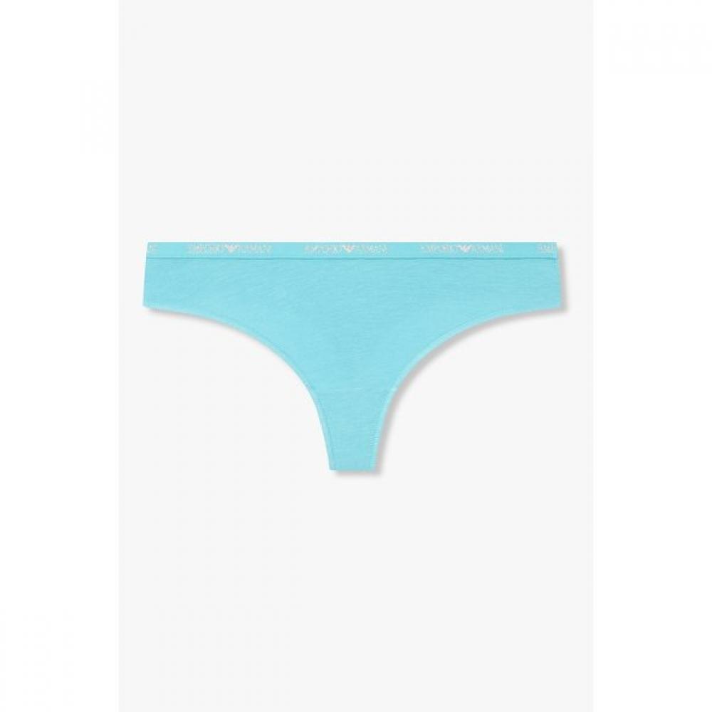 Emporio Armani Women S Metallic Logo Thong Panty 0826110507 S(90)