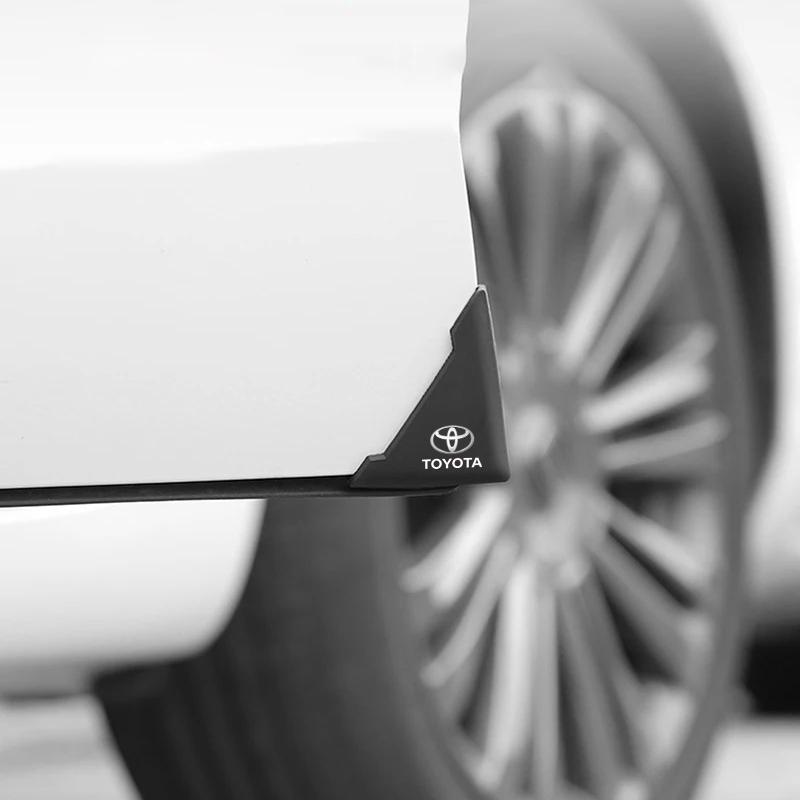 2Pcs Car Door Corner Cover Bumper Crash Anti-Scratch Protection Sticker for Toyota CHR Yaris Hilux Rav4 Corolla Camry